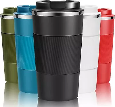 510ML Stainless Steel Leakproof Insulated Thermal Travel Coffee Mug Cup Flask • £8.95