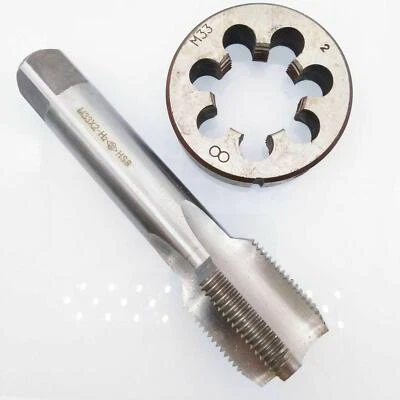 £58.14 • Buy 1pcs HSS Machine M33 X 2mm Plug Tap And 1pcs M33 X 2mm Die Threading Tool 