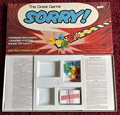 Vintage Sorry - Waddingtons 1969 - Complete - VGC With Instructions • £8.99