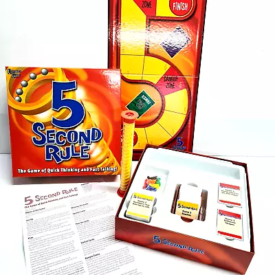 5 Second Rule Family Board Game Complete Set Family Fun Fast Paced Quick • $14.98