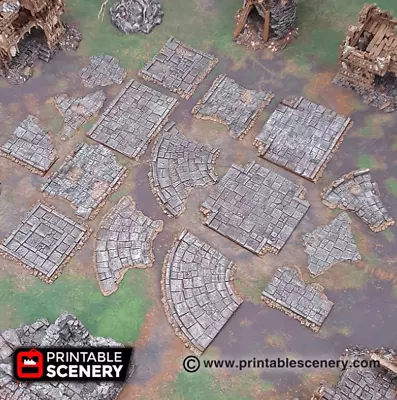 Roads Of Ruin - Fantasy Roads - Fantasy Tabletop Terrain  • $432.53