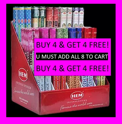 HEM Incense Sticks 20 Sticks BUY 4 GET 4 FREE! • $3.50