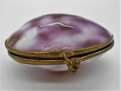  Gorgeous Purple & Brass Shell Egg Shape Wallet • £35.96