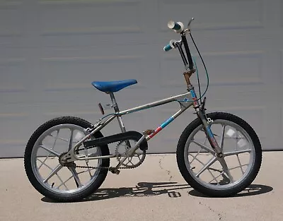 Vtg 1981 1982 Blue Max Mongoose BMX Products Bike Motomag II Golden Gooseneck • $1995