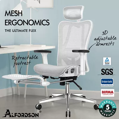 ALFORDSON Ergonomic Office Chair Executive Seat Mesh Work Computer Gaming • $199.95