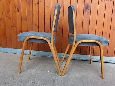 Arnold Bode Vintage Chair Wood Retro 60s Federholzgesellschaft 60er Danish 1/2 • $175.76