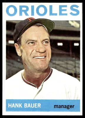 1964 Topps #178 Hank Bauer Baltimore Orioles NR-MINT NO RESERVE! • $0.99