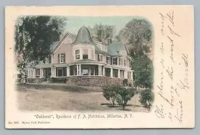 FA Hotchkiss House Oakhurst MILLERTON NY Hand Colored Dutchess County Albertype • $17.99