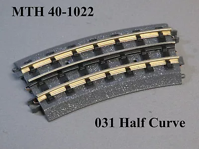 MTH REAL TRAX O GAUGE 031 HALF CURVE TRACK SECTION Train Roadbed 40-1022 NEW • $5.44