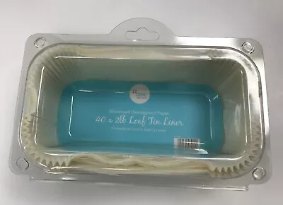 £9.40 • Buy * 2 LB Grease Proof Loaf Tin Liners X 40 Pre Packed