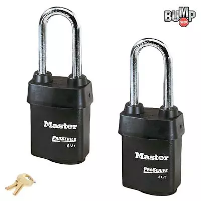 Master Lock Pro Series - (2) High Security Padlocks Keyed Alike 6121NKALJ-2 • $55.63