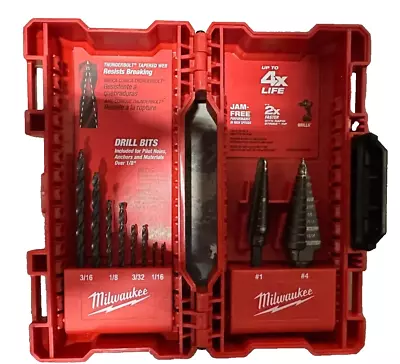 Milwaukee Black Oxide Step Drill Bit Set (10-Piece) • $38.99