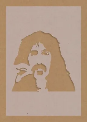 Frank Zappa Stencil Celebrity Rock Star Shabby Chic Vintage • £2.99