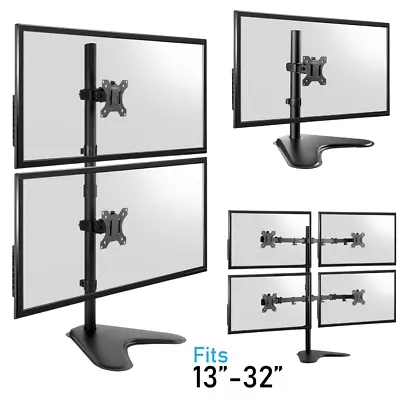 TekBox COMPUTER MONITOR MOUNT 1234 Screen Stand 13-32  Single Display TV VESA • £23.99