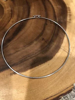 Sterling Silver Hard Wire Chocker Necklace Mexico • $25