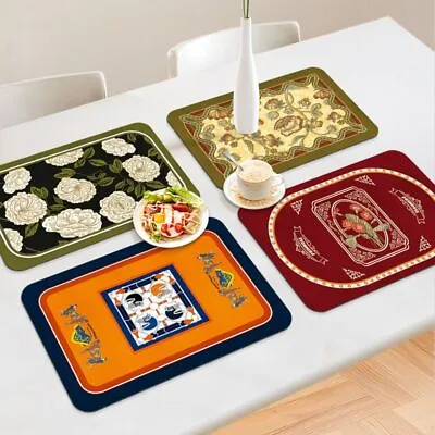 Light Luxury Nordic Style Leather Placemat PVC Retro Western-Style Placemat • $13.87