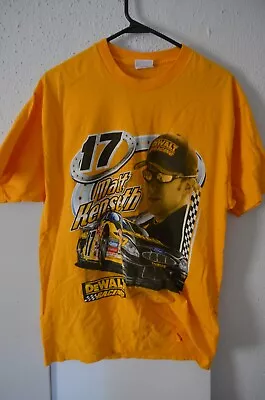 Vintage Matt Kenseth Nascar Racing T Shirt Men's SZ L Dewault Tools Yellow • $14