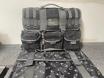 RARE OAKLEY AP MESSENGER BAG Tactical Field Gear Range Pack W/ Mechanism Latches • $350