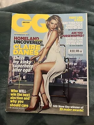 G Q Magazine Sept 2012 Claire Danes • £6