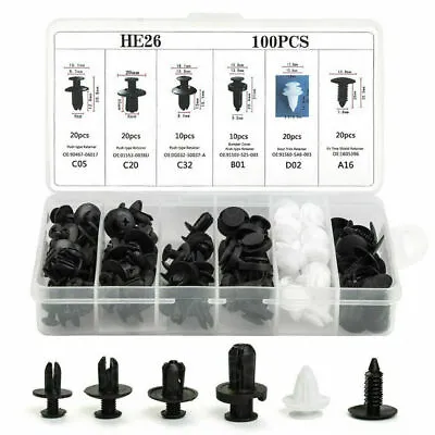 Kit Bumper Parts Car Body Rivet Trim Molding Retainer Assortments Clip Push Pin- • $14.39