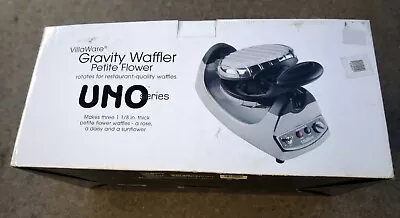 VillaWare V2009 UNO Petite Flower Gravity Waffle Maker -  EXPEDITED SHIPPING • $77.99