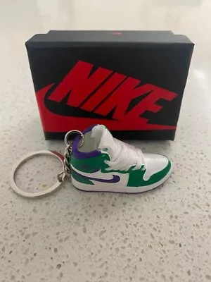 Nike Air Jordan 1 Mid-(incredible Hulk)-3d Sneaker Keychain With Box • $15