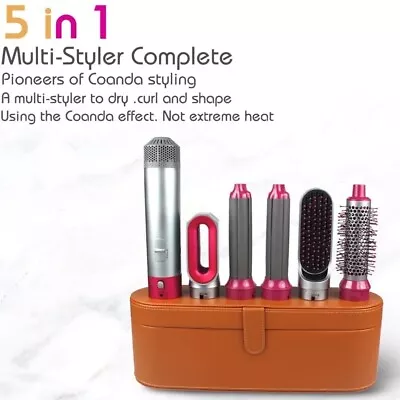 5 In 1 Hair Dryer Curling Iron Hair Straightener With Hair Brush Multi Styler • $38