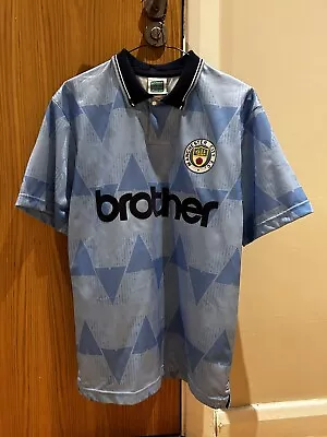 Manchester City 1990/91 Retro Shirt Small • £11