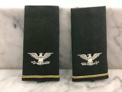 Viet Nam Us Army Colonel Shoulder Boards Silver & Gold Threads Eagle/trim • $9.99