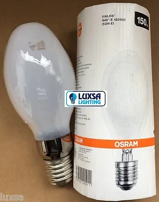 £14.40 • Buy Osram SON E 150W ( I ) GES / E40 SODIUM LAMP NAV 150Watts With Internal Ignitor 