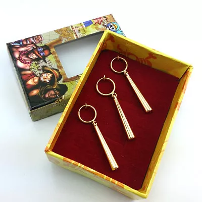 3pcs Anime ONE PIECE Roronoa Zoro Earrings Cosplay Costume Accessories With Box • $7.99