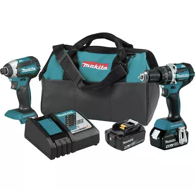 Makita XT269M 18-Volt 4.0 Ah LXT Lithium-Ion Brushless Cordless Combo Kit - 2pc • $239.99