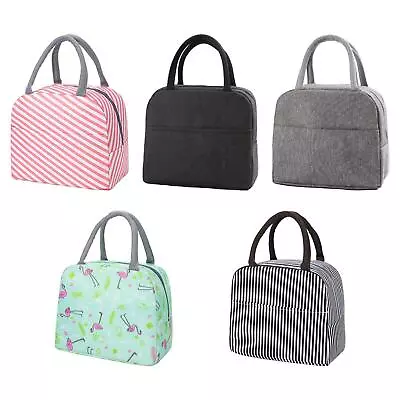 Thermal Food Picnic Lunch Bags Soft Liner Cooler Lunch Box For Work Women Men • £6.80