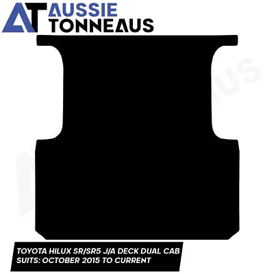 $94 • Buy Rubber Ute Mat For Toyota Hilux Dual Cab SR/SR5 A-Deck & J-Deck OCT15- Current