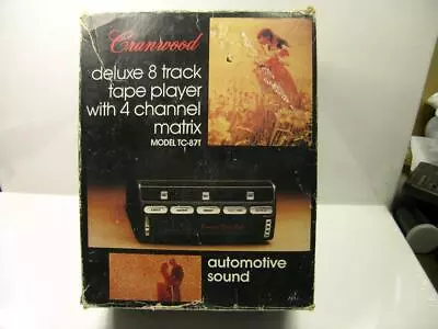Vintage Vehicle New Cranwood Deluxe Solid State 8-Track Stereo Tape Player Japan • $129.99