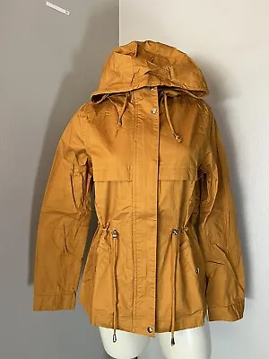 Love Tree Lightweight Utility Jacket Coat Hooded Mustard Yellow Womens Small • $17.50