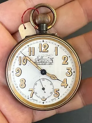 British Military WW2 RAILWAY Pocket Watch Case Marked With Broad Arrow EXCELLENT • $179