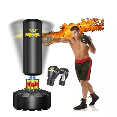 70'' Boxing Bag Freestanding Punching Bag With Gloves For Home Office Gym • $127.99