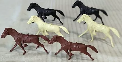 ***VINTAGE 1960's MARX FORT APACHE WESTERN PLAYSETS HORSES LOT OF 6*** • $9.99