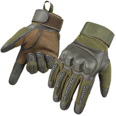 Tactical Gloves For Men Touch Screen Full Finger Gloves For Hunting Motorbike US • $14.96