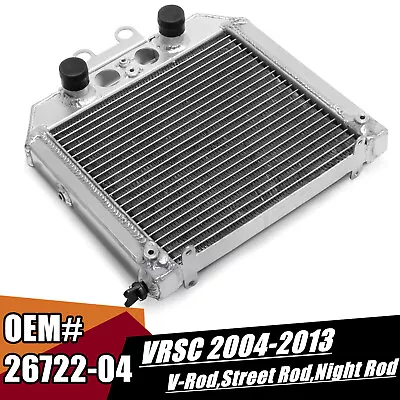 $119.99 • Buy For Harley Aluminum Water Radiator Engine Cooling 26722-04 V-Rod VROD VRSC 04-13