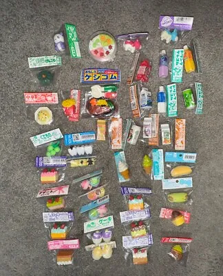 39 Sealed Iwako Japanese Puzzle Erasers Some Rare & Retired Lot #1 • £38.60