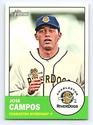2012 Topps Heritage Minor League Jose Campos #156   Charleston RiverDogs • $1.99