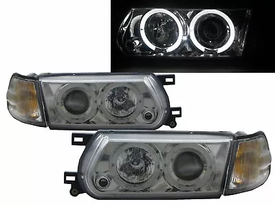 $485.09 • Buy Tsuru V16 B13 95-17 Facelift Halo Projector Headlight Chrome V1 For NISSAN LHD