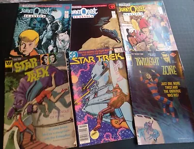 60's Television Based Vintage Comic Lot Johnny Quest Star Trek Twilight Zone • $4.99