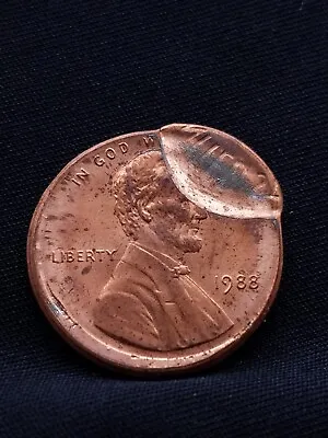 $49.99 • Buy 1988 1c Lincoln Off Center Partial Brockage Mint Mistake Error E149