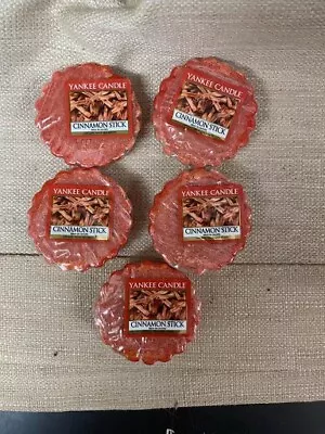 LOT OF 5 Yankee Candle Retired  CINNAMON STICK  ~ Food ~ Tarts Wax Melts ~ NEW • £16