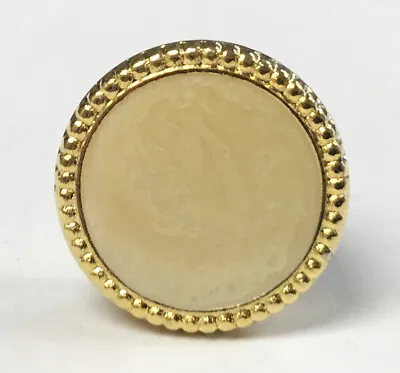 Gold Button Cover With Stone For Banded Collar Dress Shirt Nehru Mandarin Tuxedo • £6.75