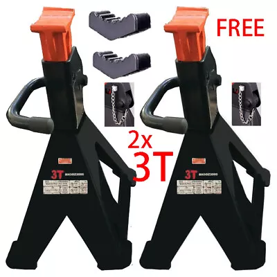 New 3 Tonne Car Jack Stand (Pair) Adjustable Height - 3000 Kg Work Load AU • $53.99