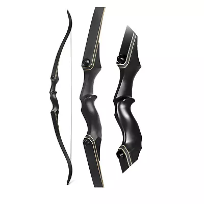 20-60lbs 60  Archery Takedown Recurve Bow 15'' Bow Riser Target Hunting Shooting • $75.99